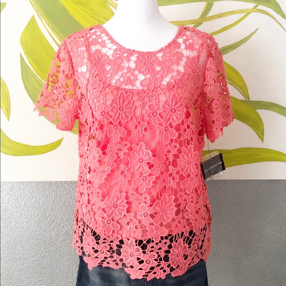 Liz Claiborne Two Piece Top Size Small Petite